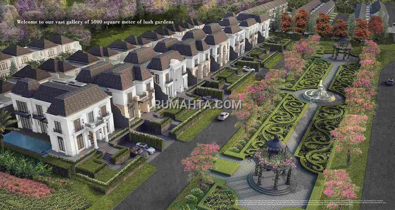 Rumah Mewah Summarecon Royal Jade dilengkapi dengan Lift dan Kolam Renang dalam