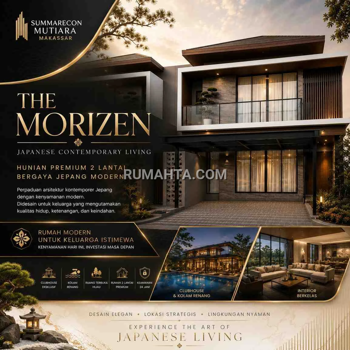 Dijual Rumah Makassar Siap Huni lokasi Strategis dekat Mall dan Pusat Komersil type The Morizen Summarecon Makassar