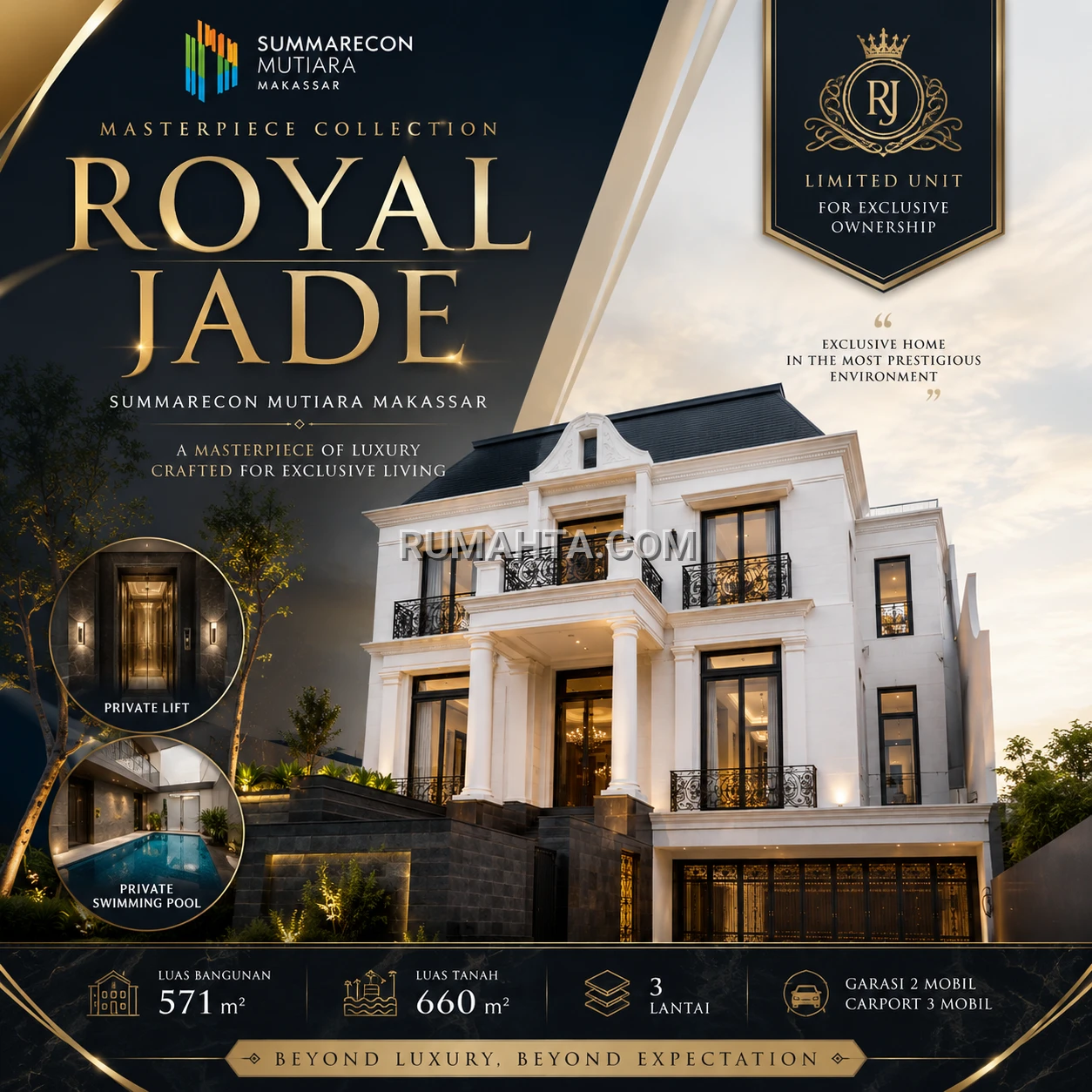 Dijual Rumah Makassar ROYAL JADE – SUMMARECON MUTIARA MAKASSAR