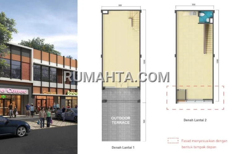 Ruko Makassar 2 Lantai depan Mall Summarecon dan Convention Center Lokasi Strategis Graha Boulevard