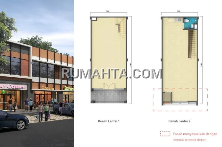 Ruko Makassar 2 Lantai depan Mall Summarecon dan Convention Center Lokasi Strategis Graha Boulevard