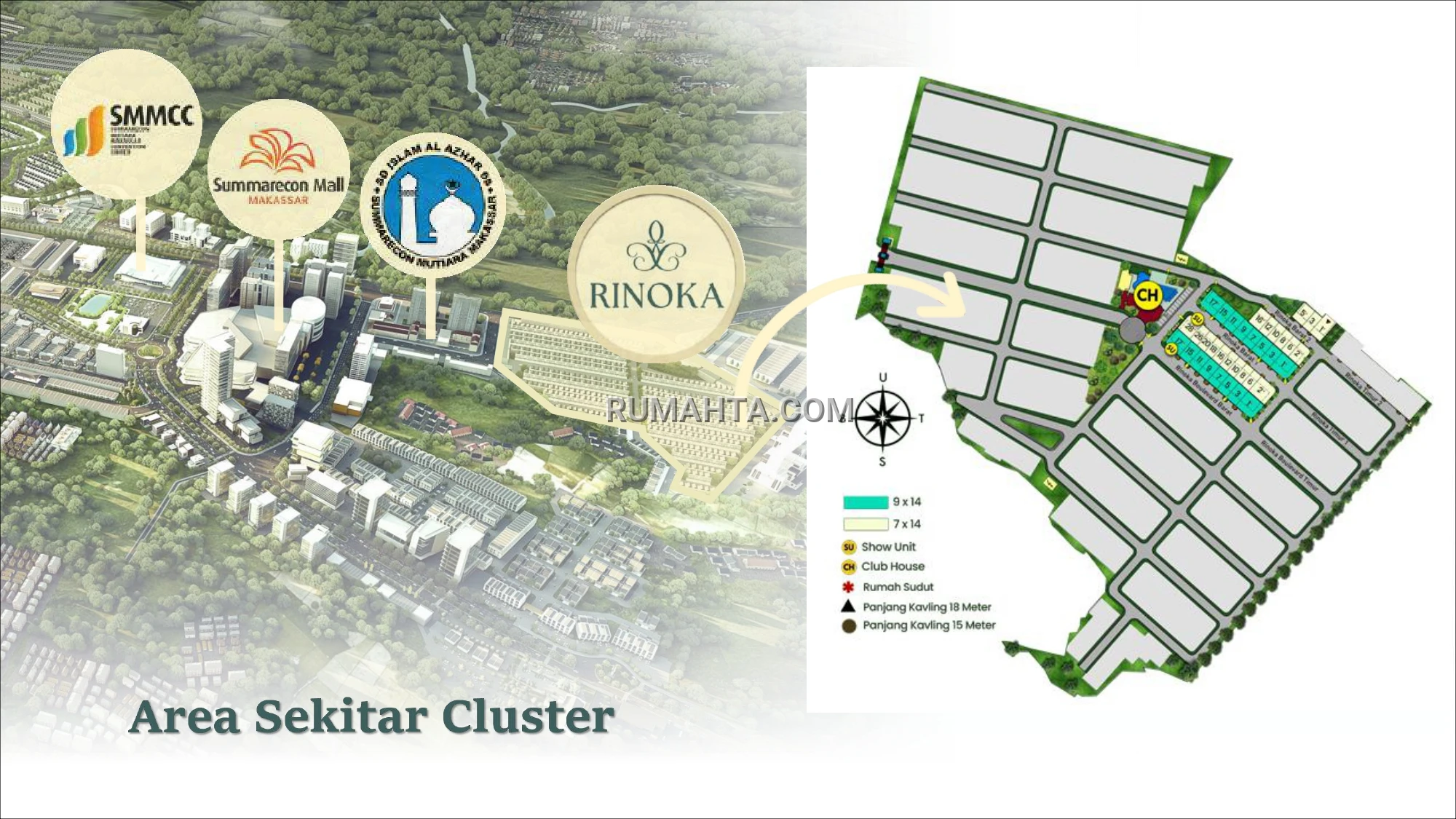Rumah Dekat Sekolah & Mall Di Summarecon Makassar Rinoka Tipe Paris