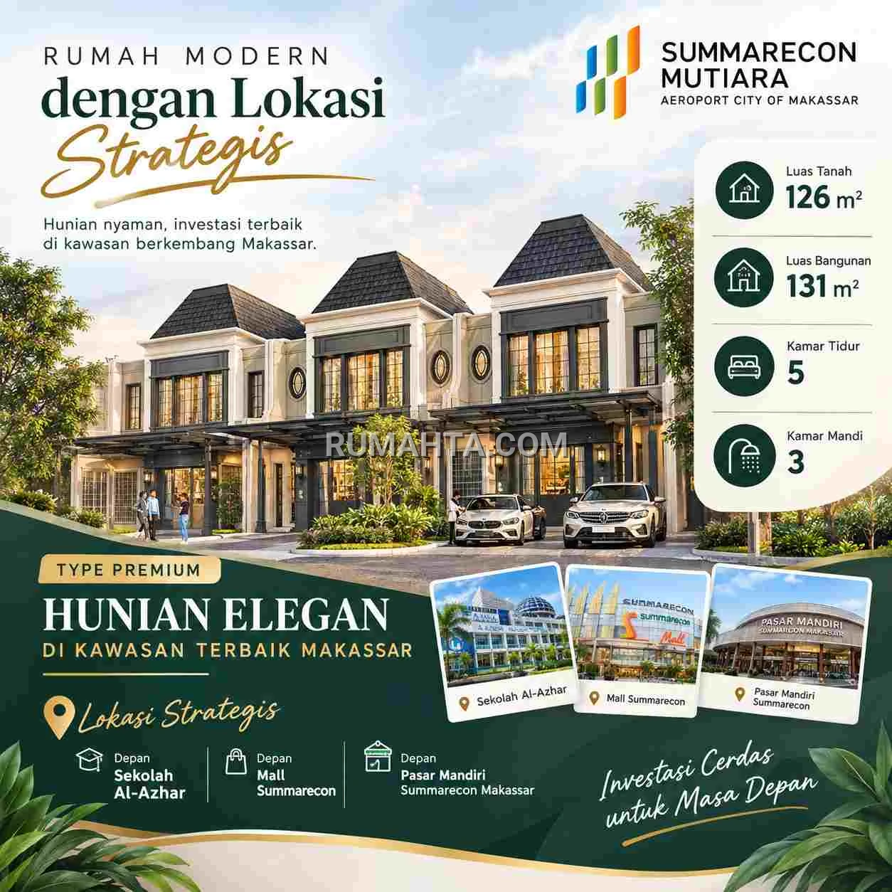 Rumah Premium di Makassar: Kenali Rinoka Summarecon Mutiara dengan Desain French Classic