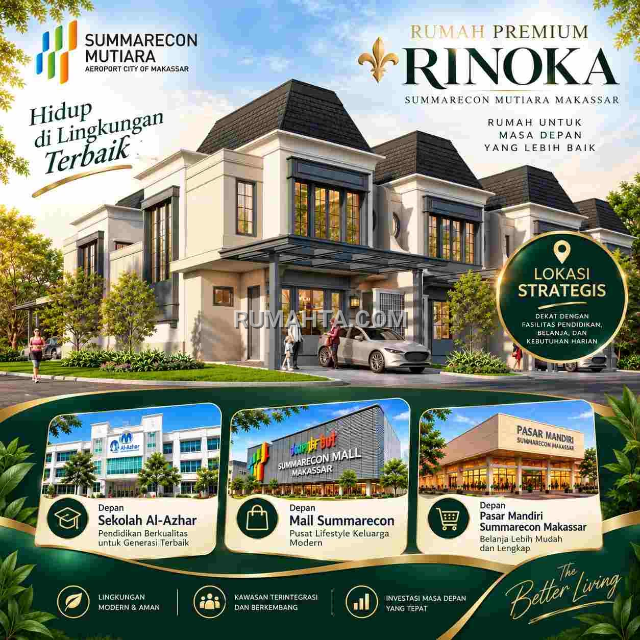 Rinoka Summarecon Mutiara Makassar: Pilihan Rumah Eksklusif untuk Hunian dan Investasi